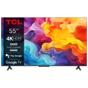 تي سي إل تلفزيون LED فئة P69B حجم 55 بوصة 4K UHD ذكي بنظام تشغيل جوجل تي في.