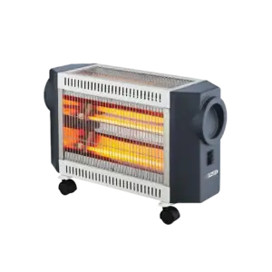 ترست مدفأة كهربائية 2000 واط، 4 شمعات، رمادي.