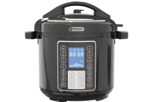 ترست طنجرة ضغط كهربائية Smart Cook Pro سعة 8 لتر بقدرة 1200 واط، أسود.