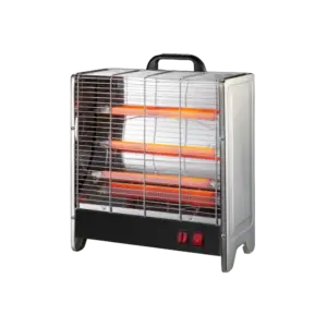 ترست مدفأة كهربائية 2100 واط، 3 شمعات، أبيض